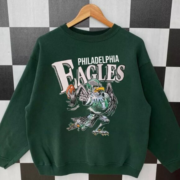Vintage Style Philadelphia Eagles Football Sweatshirt Men Women Shirt - Picture 1 of 3